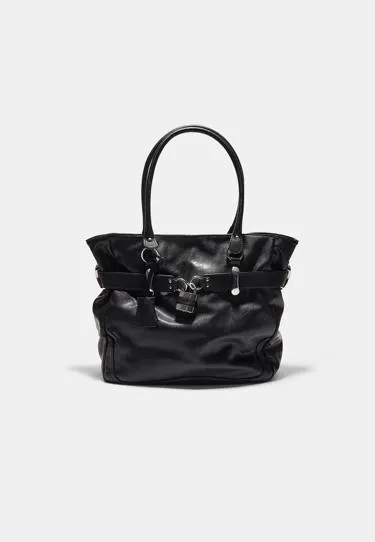 Сумка-шопер с деталью в виде замка- Заказать в России