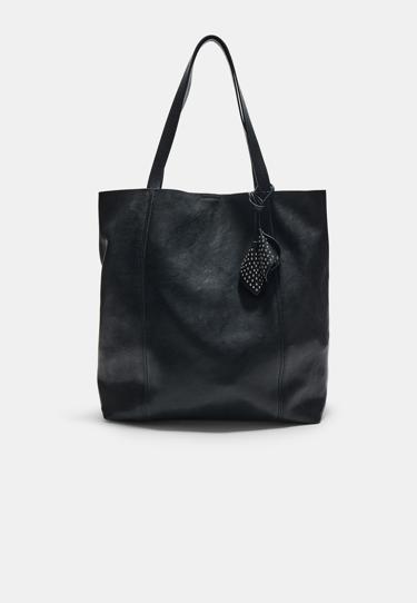 Stradivarius Сумка-шопер из искусственной кожи с цветочным декором