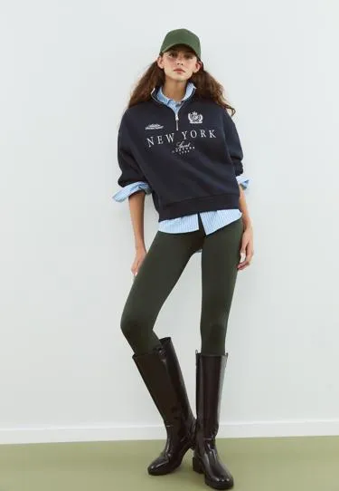 Толстовка на молнии с вышивкой- Заказать в России