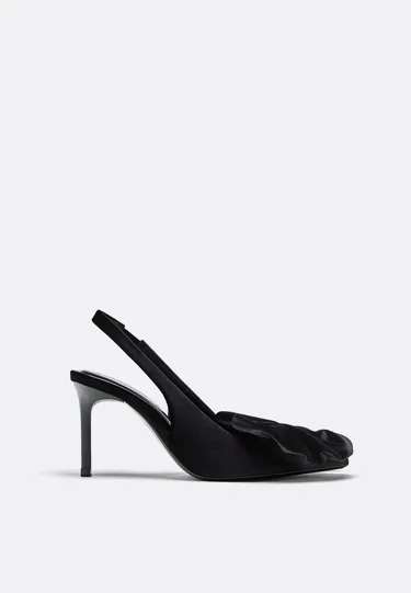 VELVETEFFECT SLINGBACK HEELS