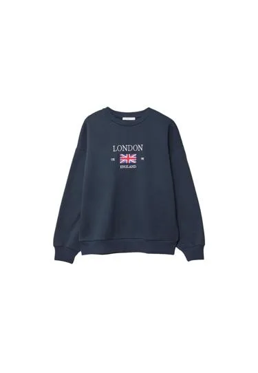 Толстовка с вышивкой LONDON