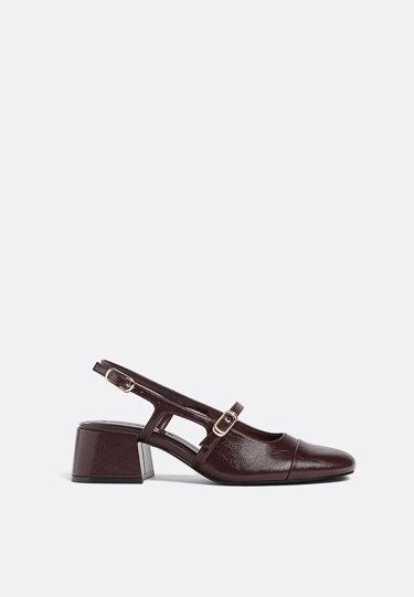 Stradivarius Мэри джейн на широком каблуке