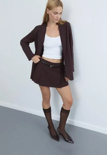 Пиджак открытого типа в полоску- Заказать в России