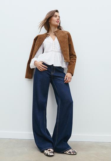 Stradivarius Свободная блузка с вышивкой