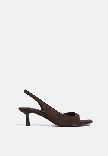 Stradivarius Кожаные босоножки на каблуке купить с доставкой.