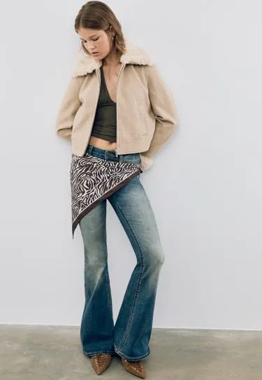 Куртка с отделкой из искусственного меха