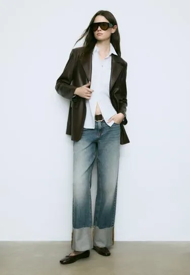 Базовая рубашка из поплина с карманом- Заказать в России