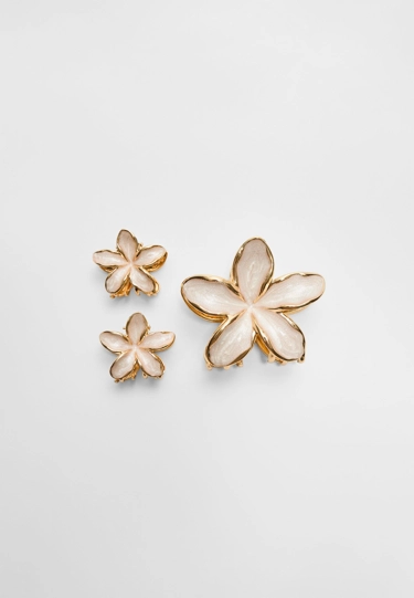 Stradivarius Набор из 3 заколок-цветов