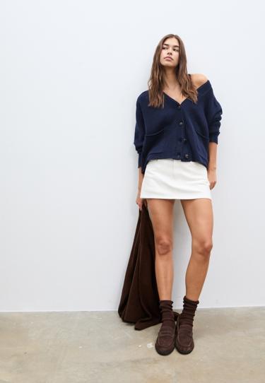 D62 джинсовая юбка-шорты