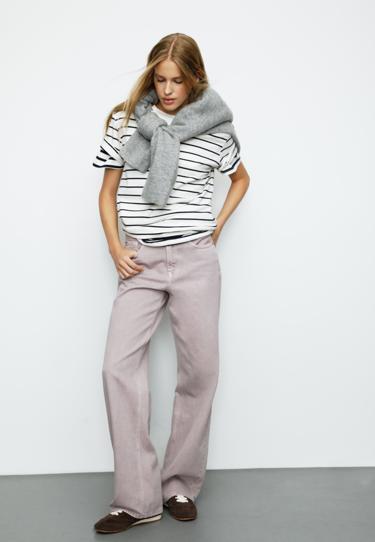 Stradivarius D92 джинсы прямого широкого кроя