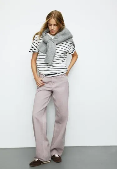 D92 джинсы прямого широкого кроя