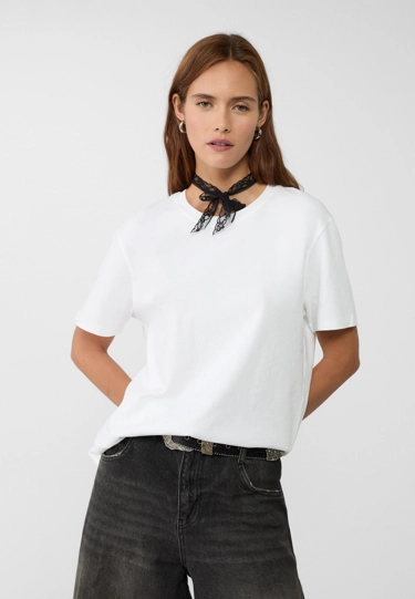 Stradivarius Базовая футболка BOXY HEAVY WEIGHT купить с доставкой.