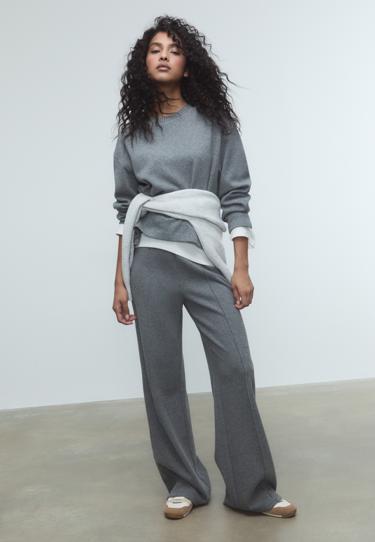 Трикотажные брюки со стрелками- Заказать в России