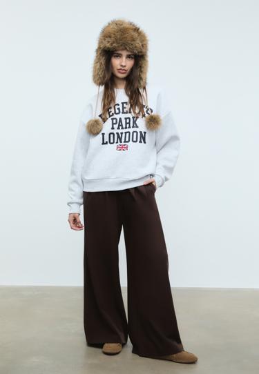 Stradivarius Толстовка с вышитым флагом