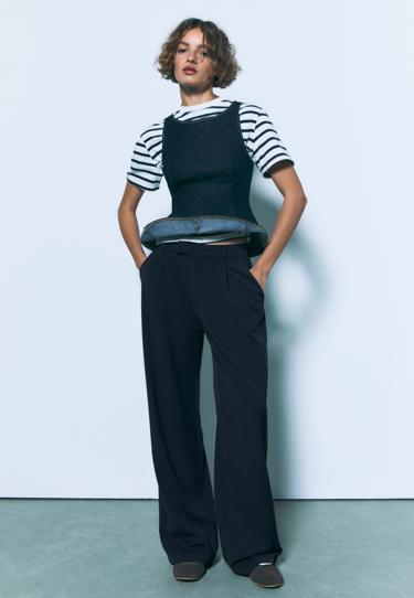 Stradivarius Брюки классические свободного кроя