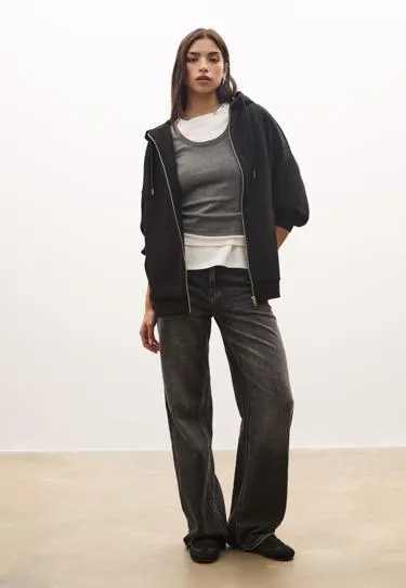 Толстовка оверсайз с капюшоном