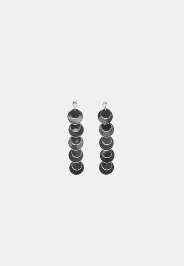 Длинные серьги овальной формы