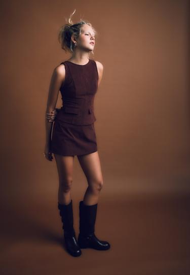 Stradivarius Топ без рукавов из вельвета