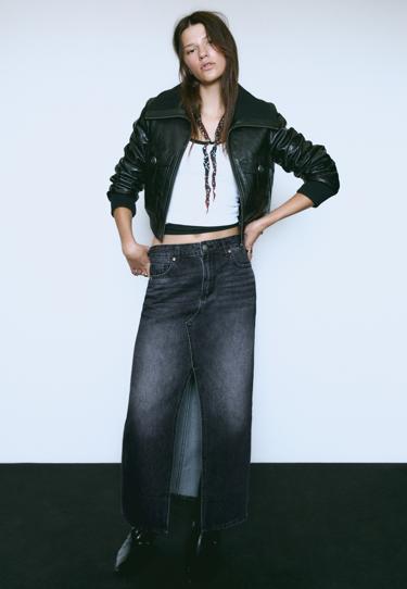 Stradivarius Джинсовая юбка миди купить с доставкой.