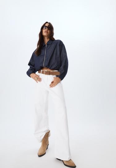 Stradivarius Джинсовая куртка-буф