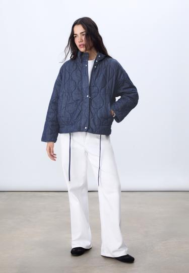 Stradivarius Стеганая джинсовая куртка купить с доставкой.