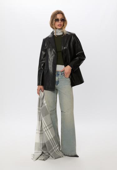 Stradivarius Пиджак из искусственной кожи