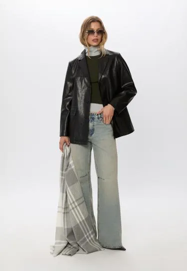 Пиджак из искусственной кожи- Заказать в России
