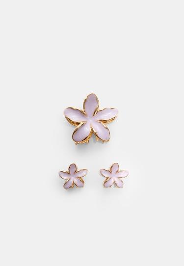 Stradivarius Набор из 3 заколок-цветов