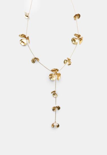 Stradivarius Колье-лариат с цветком