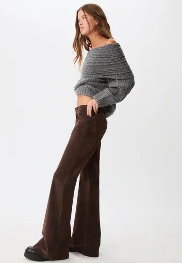 Бархатные брюки клеш