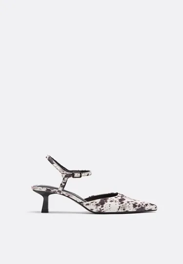 Туфли-лодочки с принтом- Заказать в России