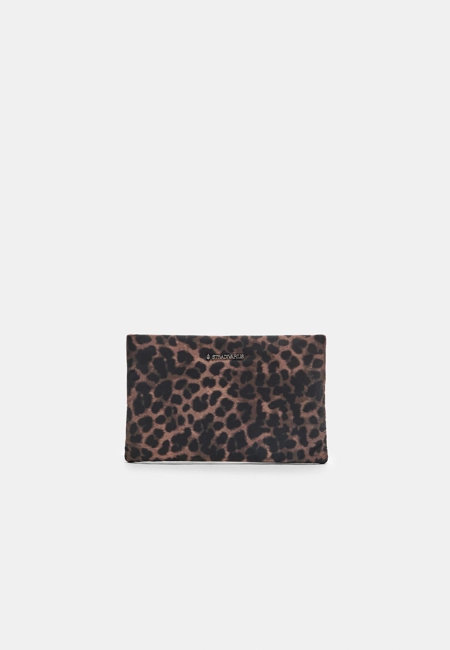 Stradivarius Косметичка на молнии с леопардовым принтом