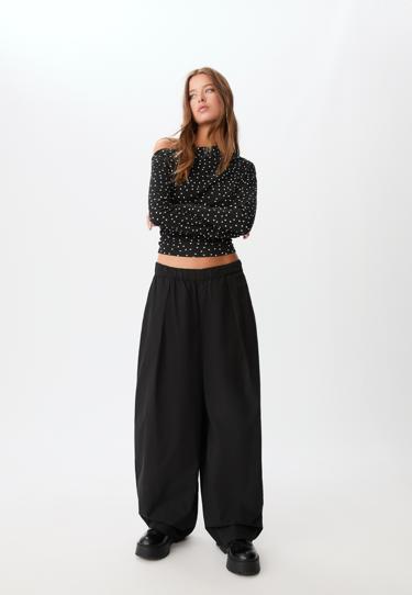 Stradivarius Длинные брюки-бочонки