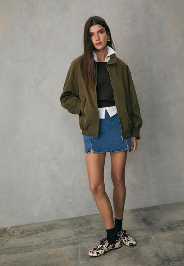 Мини-юбка-шорты с разрезами