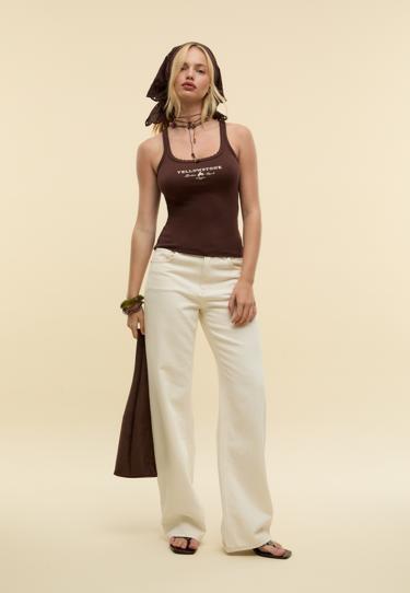 Stradivarius Футболка-борцовка YELLOWSTONE