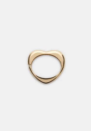 Металлический браслет с сердечком