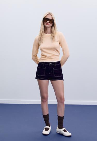 Stradivarius Джемпер трикотажный с ярким контрастом купить с доставкой.