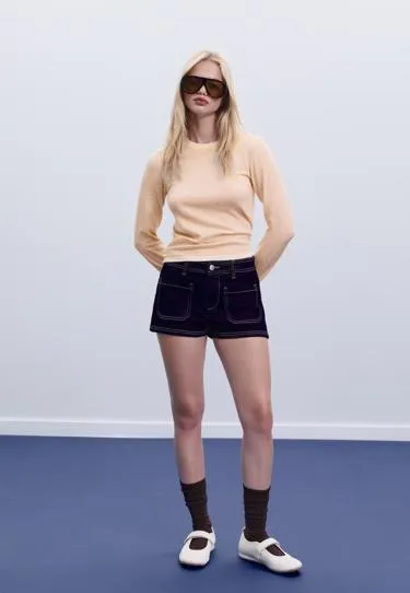 Джемпер трикотажный с ярким контрастом- Заказать в России