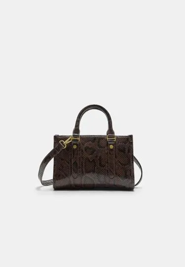 Сумка-шопер с анималистическим принтом из искусственной кожи- Заказать в России