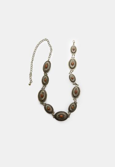 Stradivarius Комбинированный металлический ремень купить с доставкой.