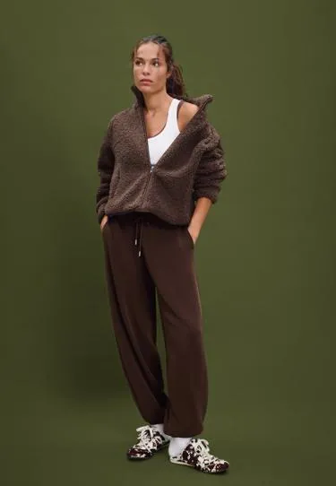 Куртка на молнии под искусственную овчину- Заказать в России