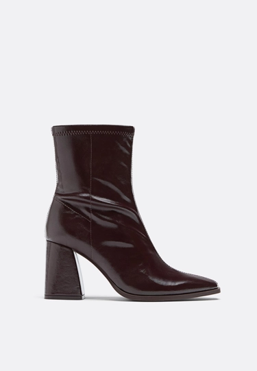 Stradivarius Стрейчевые ботильоны на каблуке