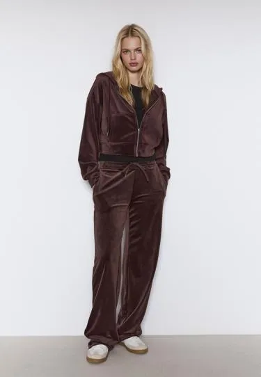 Бархатная толстовка на молнии- Заказать в России