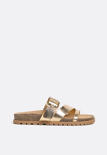 Stradivarius Сандалии на плоской подошве с ремешками