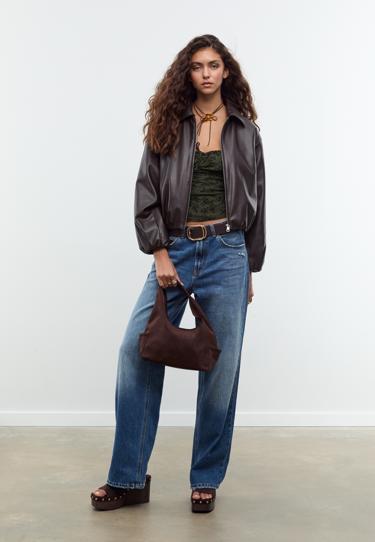 Stradivarius Топ на бретелях с принтом