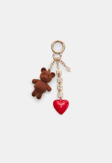 Stradivarius Металлический шарм в виде медвежонка купить с доставкой.