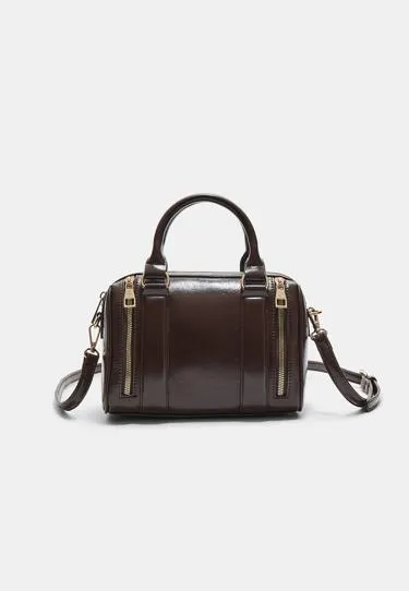 Сумка из искусственной кожи на молнии- Заказать в России