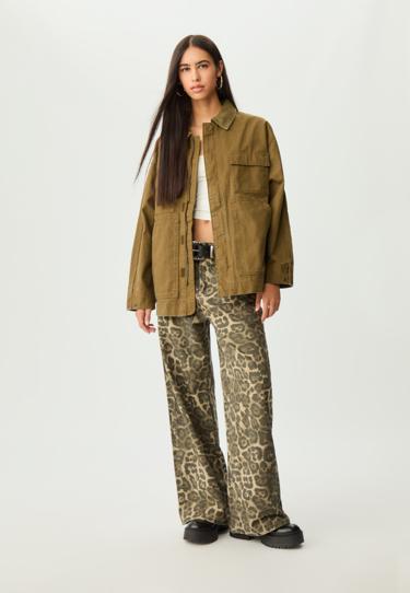 Stradivarius Комбинированная куртка с карманами