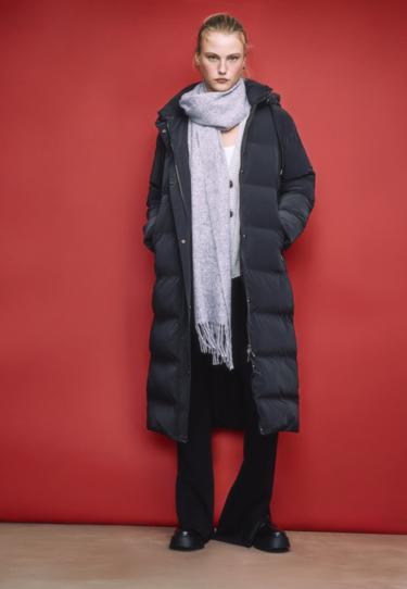 Stradivarius Длинное стеганое пальто