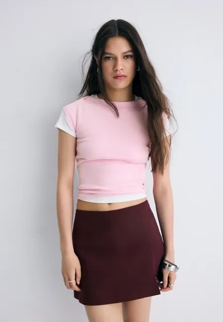 Юбка-шорты с боковым разрезом